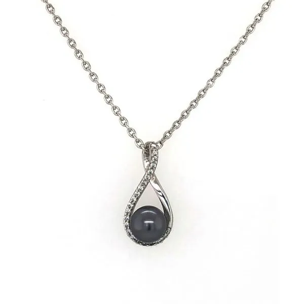 SILVER SHELL PEARL/CZ PENDANT Sam Dial Jewelers Pullman, WA