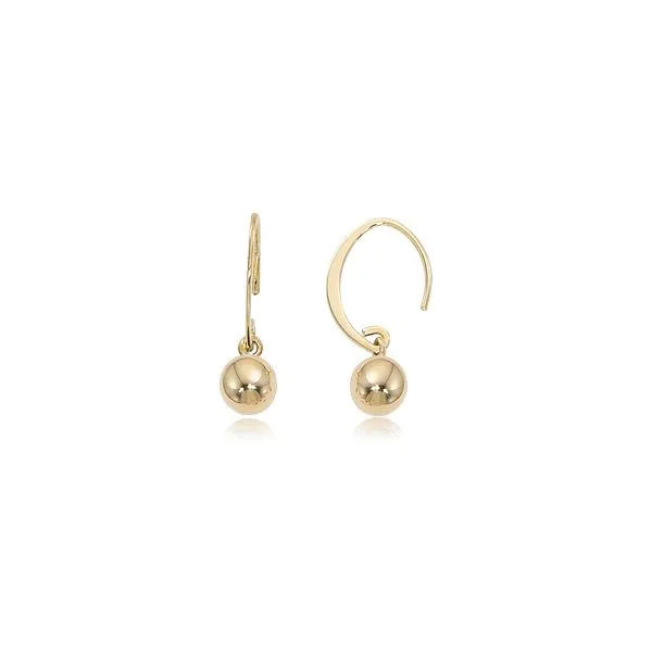 Yellow Gold Dangle Ball Earrings Sam Dial Jewelers Pullman, WA