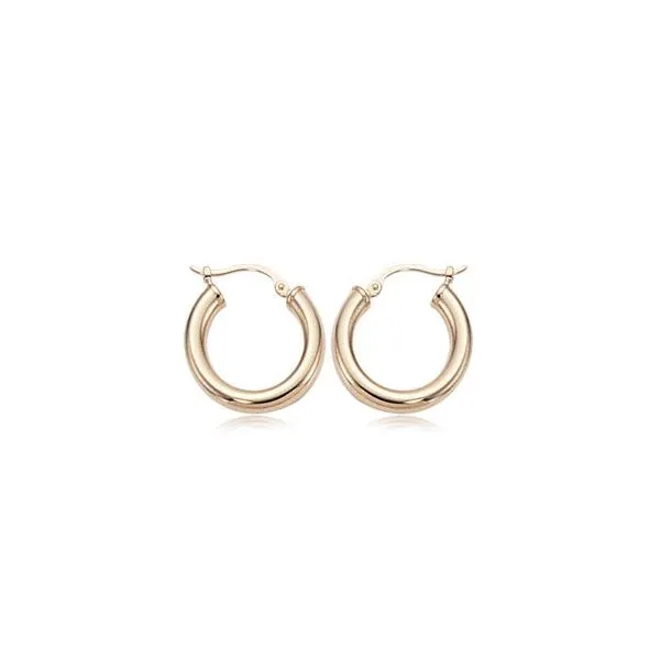 YELLOW GOLD LIGHT WEIGHT HOOPS Sam Dial Jewelers Pullman, WA