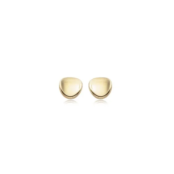 14K Yellow Gold Disk Earrings Sam Dial Jewelers Pullman, WA