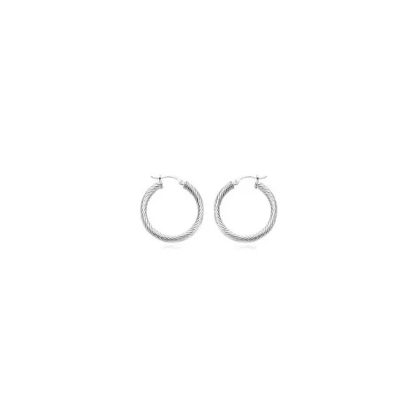 14KW TWIST HOOP EARRINGS Sam Dial Jewelers Pullman, WA