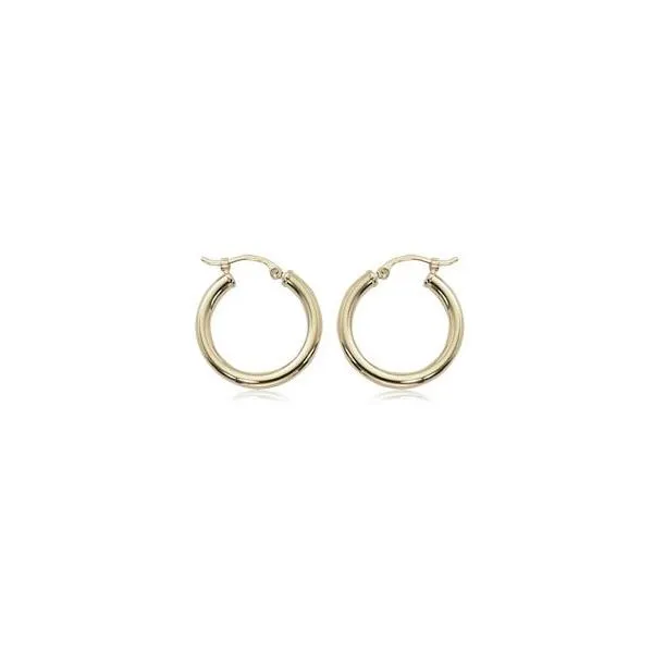 14 Karat Yellow Gold Hoops Sam Dial Jewelers Pullman, WA
