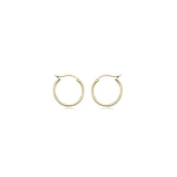 14 Karat Yellow Gold Hoops Sam Dial Jewelers Pullman, WA