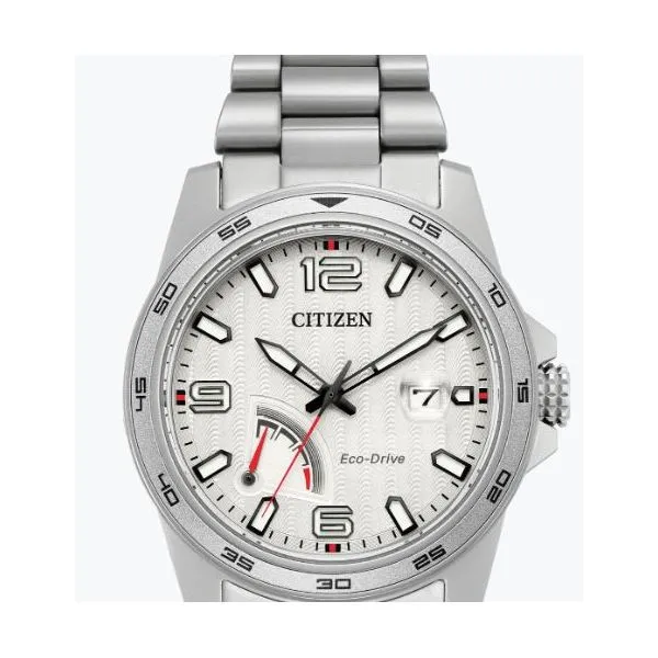 Men's White Eco Drive Watch Sam Dial Jewelers Pullman, WA