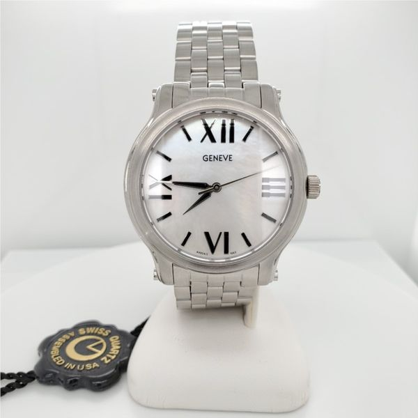 STAINLESS MOTHER OF PEARL LRG WATCH Sam Dial Jewelers Pullman, WA