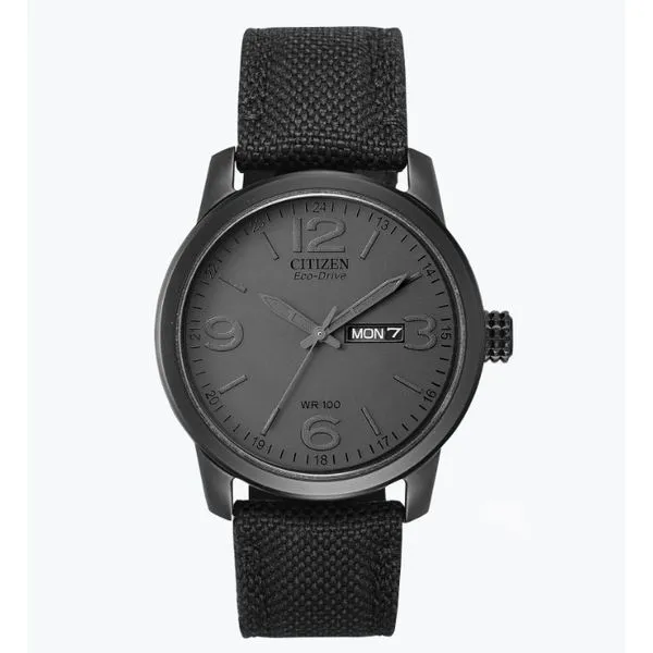 Men's Black Citizen Eco Drive Watch Sam Dial Jewelers Pullman, WA