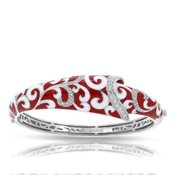 Silver Red & White Bracelet Sam Dial Jewelers Pullman, WA