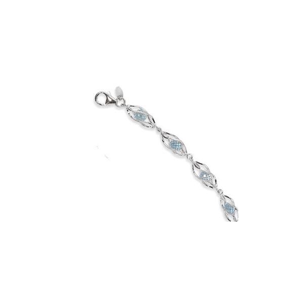 Silver Caged Topaz Bracelet Sam Dial Jewelers Pullman, WA