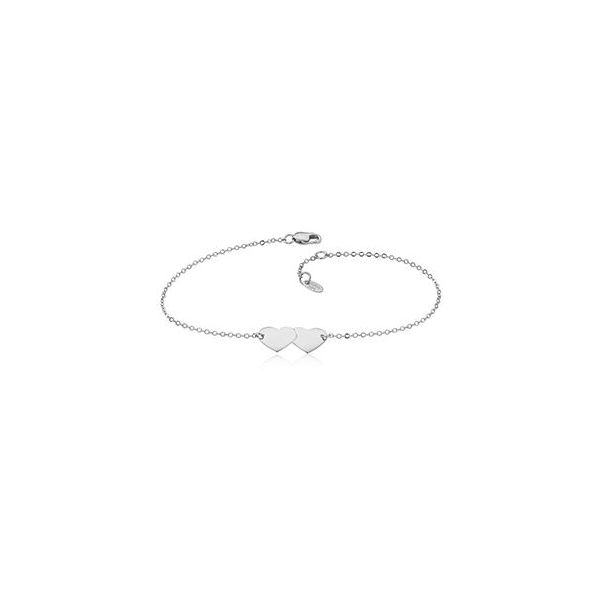 Silver Double Heart Bracelet Sam Dial Jewelers Pullman, WA