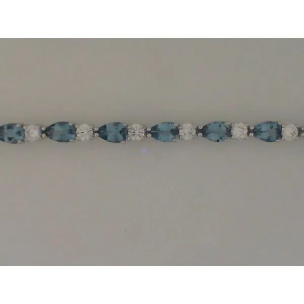 Silver Blue Topaz Bracelet Sam Dial Jewelers Pullman, WA