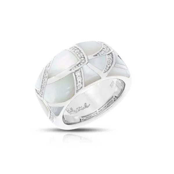 Silver Mother of Pearl Ring