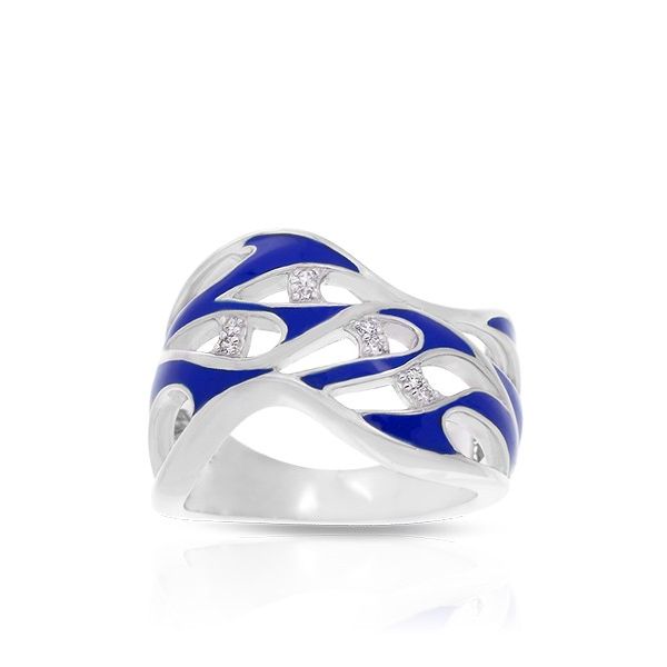 Silver Blue Ring Sam Dial Jewelers Pullman, WA