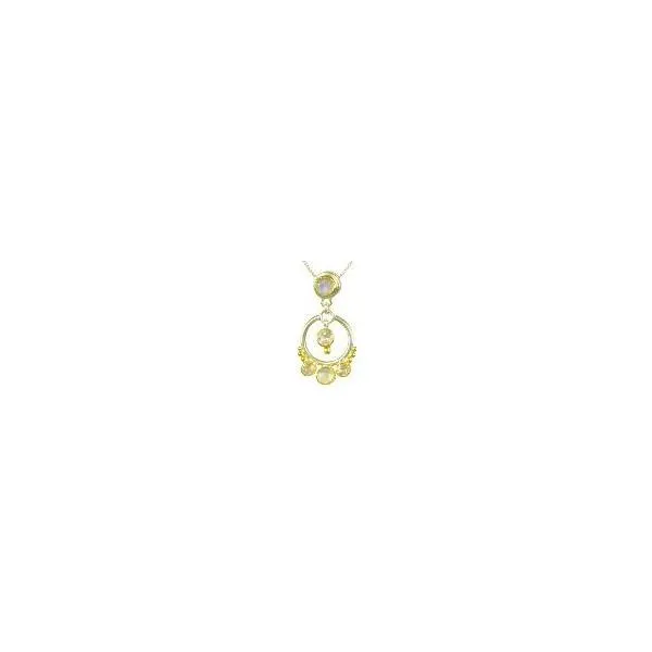 Vermeil Topaz and Moonstone Necklace Sam Dial Jewelers Pullman, WA