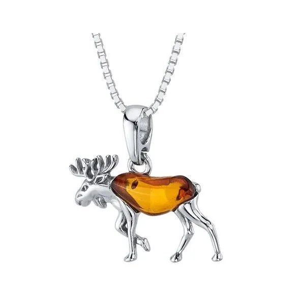 Amber Moose Pendant Sam Dial Jewelers Pullman, WA