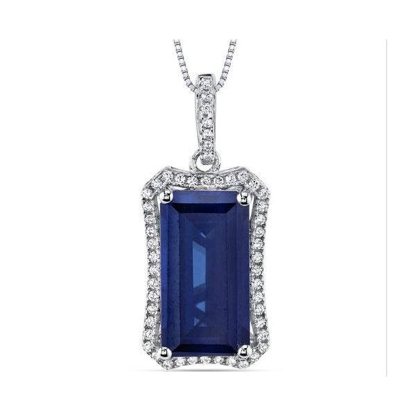 Blue Sappire Pendant Sam Dial Jewelers Pullman, WA