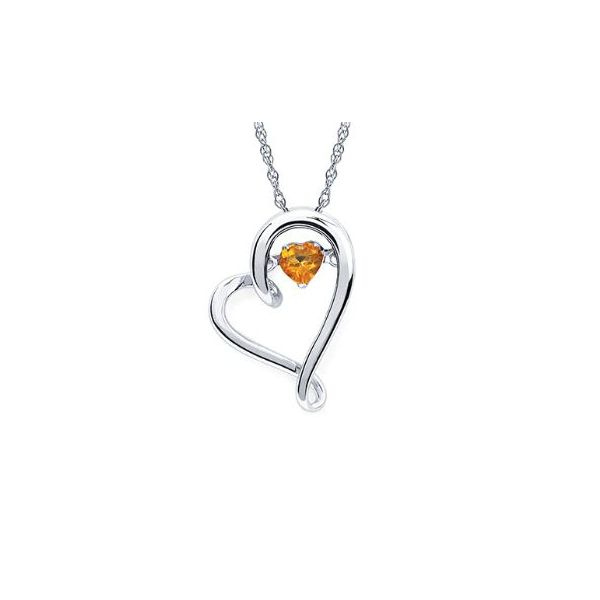November Birthstone Heart Necklace Sam Dial Jewelers Pullman, WA