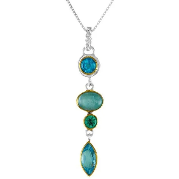 Sterling silver Multi Gemstone Necklace