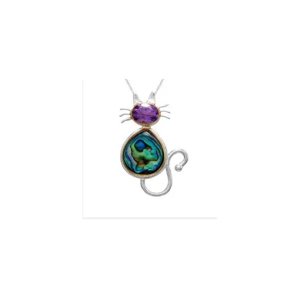 Amethyst and Paua Pendant Sam Dial Jewelers Pullman, WA