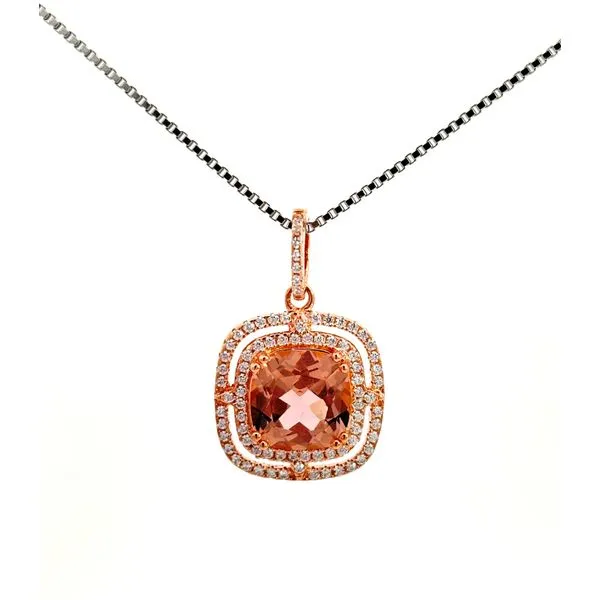 Sterling Silver Simulated Morganite Pendant Sam Dial Jewelers Pullman, WA