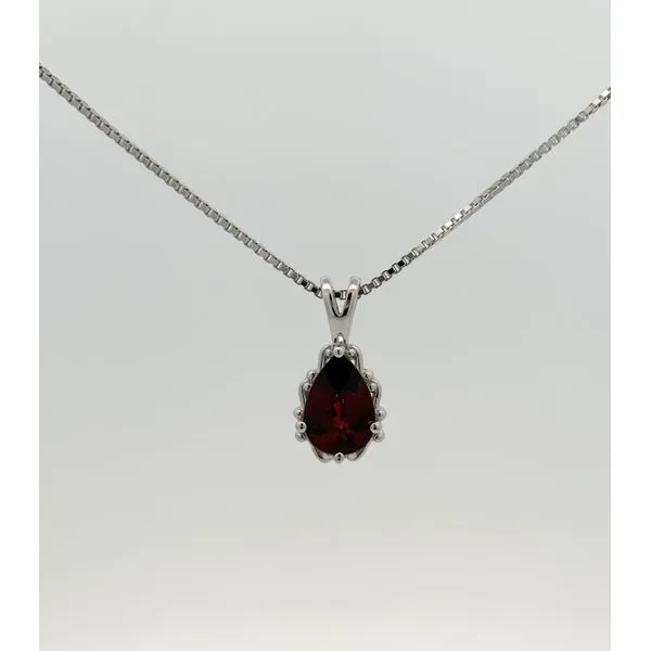 Sterling Silver Garnet Necklace Sam Dial Jewelers Pullman, WA