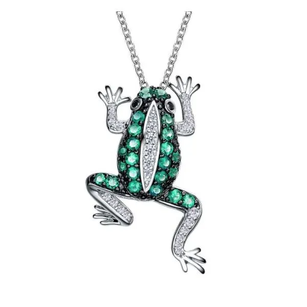 FROG SIMULATED DIAMOND NECKLACE Sam Dial Jewelers Pullman, WA