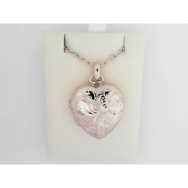 Silver Heart Locket Sam Dial Jewelers Pullman, WA