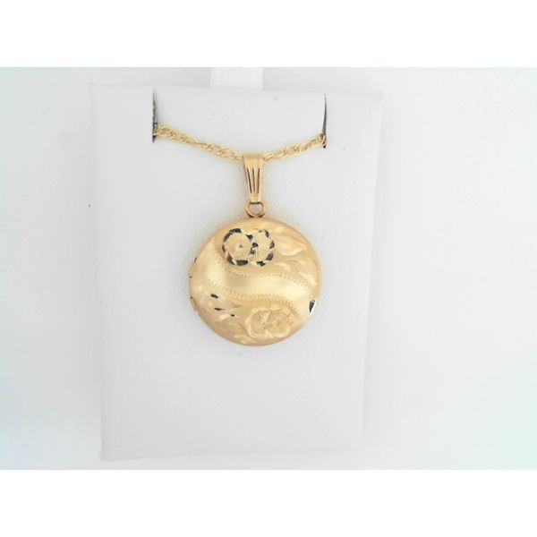 Yellow Gold Filled Round Locket Sam Dial Jewelers Pullman, WA