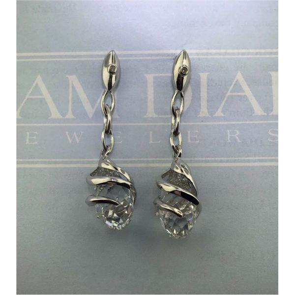 Silver Crystal Earrings Sam Dial Jewelers Pullman, WA