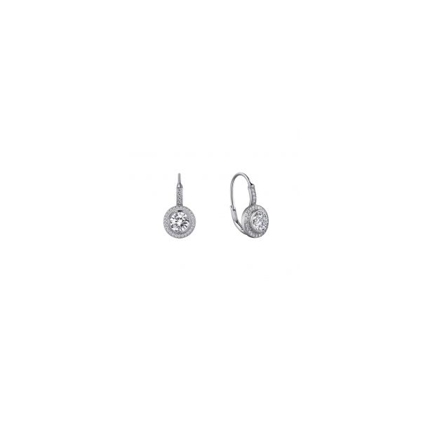 Silver Halo Leverback Earrings Sam Dial Jewelers Pullman, WA