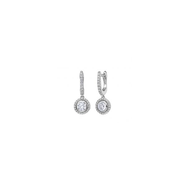 Silver Halo Earrings Sam Dial Jewelers Pullman, WA