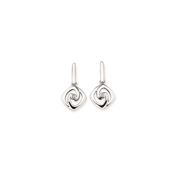 Silver Diamond Earrings Sam Dial Jewelers Pullman, WA