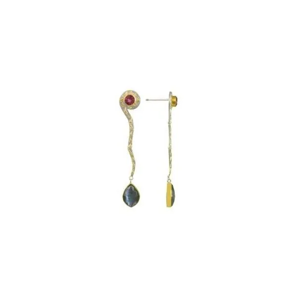 Vermeil Multi-Stone Dangle Earrings Sam Dial Jewelers Pullman, WA