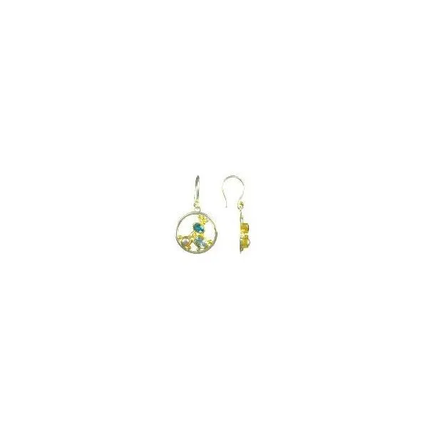 Vermeil Amazonite, Pearl, and Topaz Earrings Sam Dial Jewelers Pullman, WA