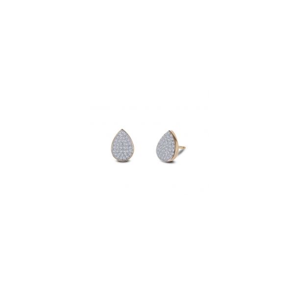 Silver Pave Pear Studs Sam Dial Jewelers Pullman, WA
