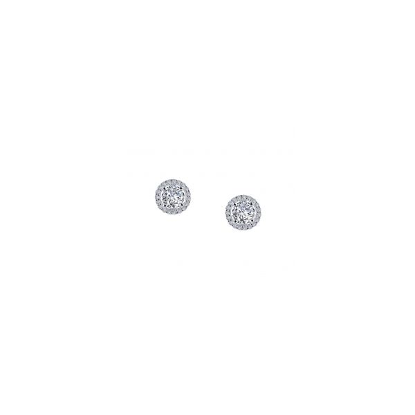 Silver CZ Halo Studs Sam Dial Jewelers Pullman, WA