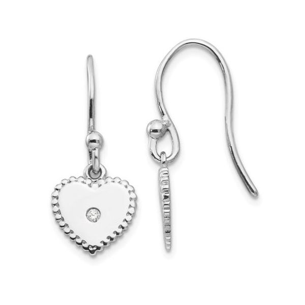 Silver Heart Earrings Sam Dial Jewelers Pullman, WA