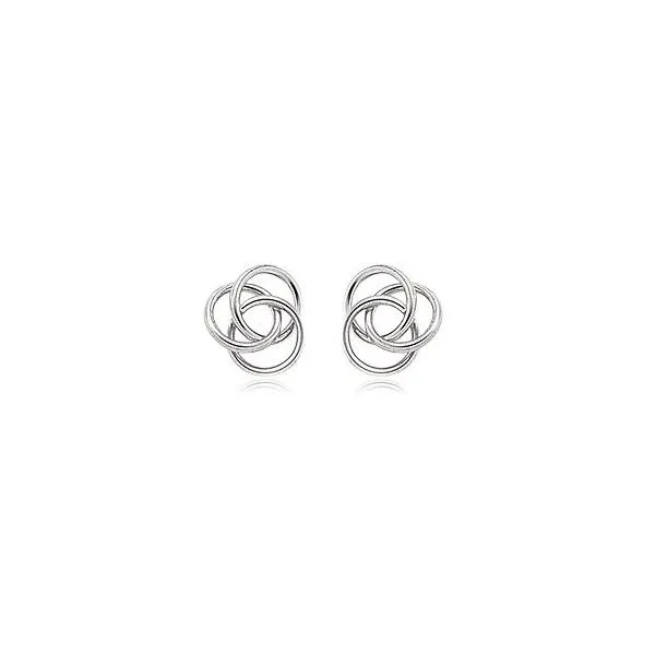 Silver Love Knot Studs Sam Dial Jewelers Pullman, WA