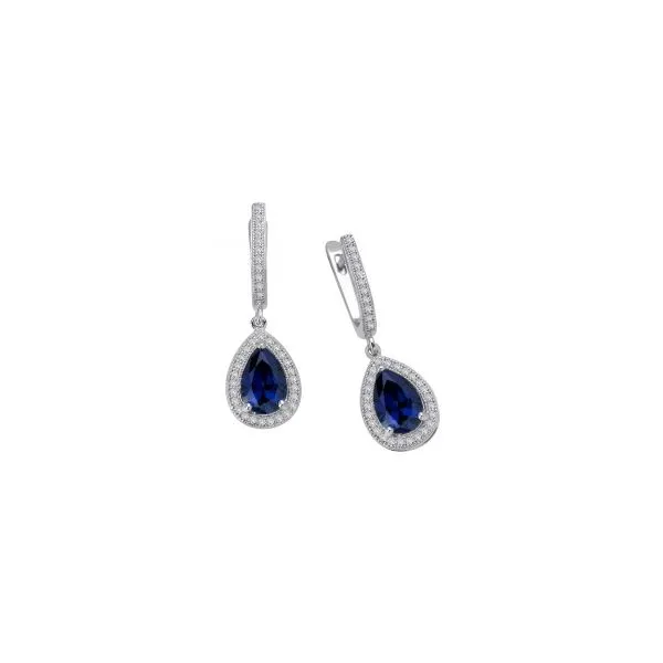 Silver Sapphire Earrings Sam Dial Jewelers Pullman, WA