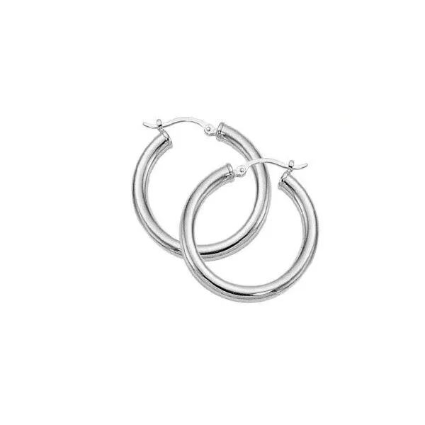 Silver Hoops Sam Dial Jewelers Pullman, WA