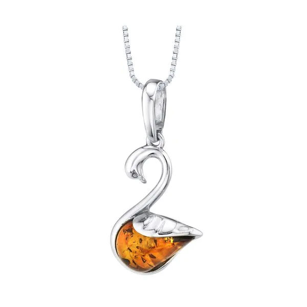 SWAN BALTIC AMBER NECKLACE Sam Dial Jewelers Pullman, WA