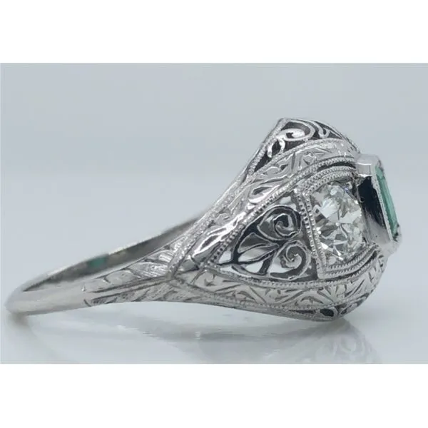 FILIGREE ARTDECO PLAT RING Image 2 Sam Dial Jewelers Pullman, WA
