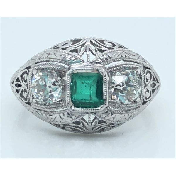 FILIGREE ARTDECO PLAT RING Sam Dial Jewelers Pullman, WA