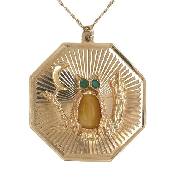 14k Vintage Owl Pendant Sam Dial Jewelers Pullman, WA