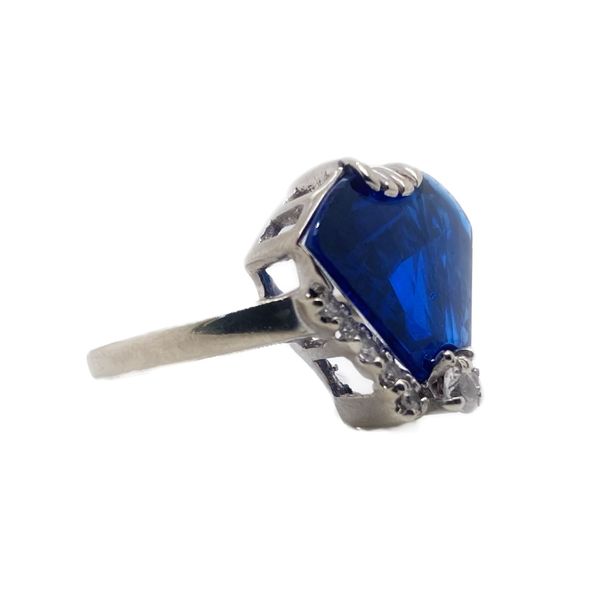 14k Synthetic Sapphire Ring Image 2 Sam Dial Jewelers Pullman, WA