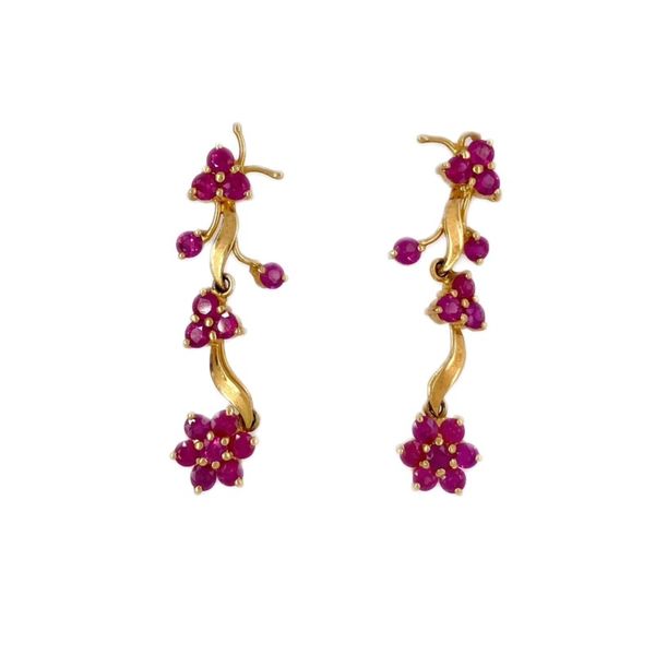 Gold Ruby Earrings Sam Dial Jewelers Pullman, WA