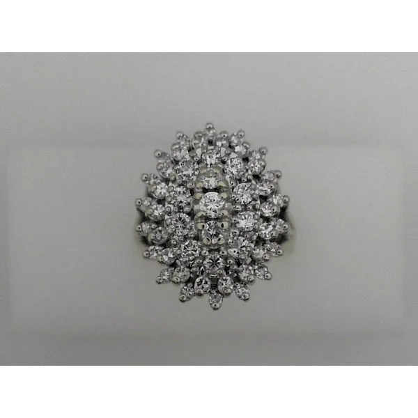 Vintage Diamond Cluster Ring Sam Dial Jewelers Pullman, WA
