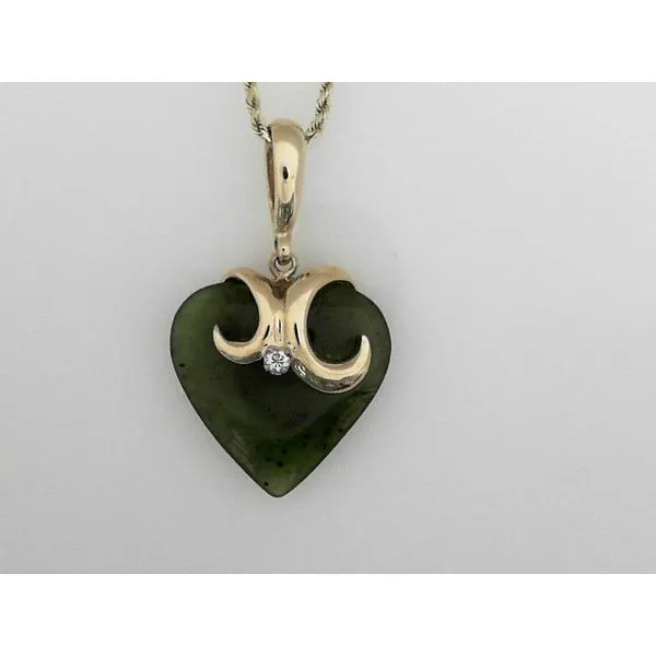 Heart Jade Necklace Sam Dial Jewelers Pullman, WA