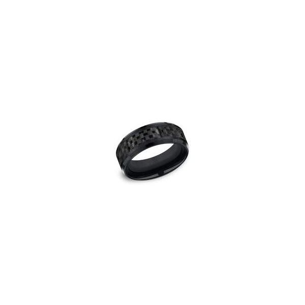 Black Cobalt Carbon Fiber Ring Sam Dial Jewelers Pullman, WA