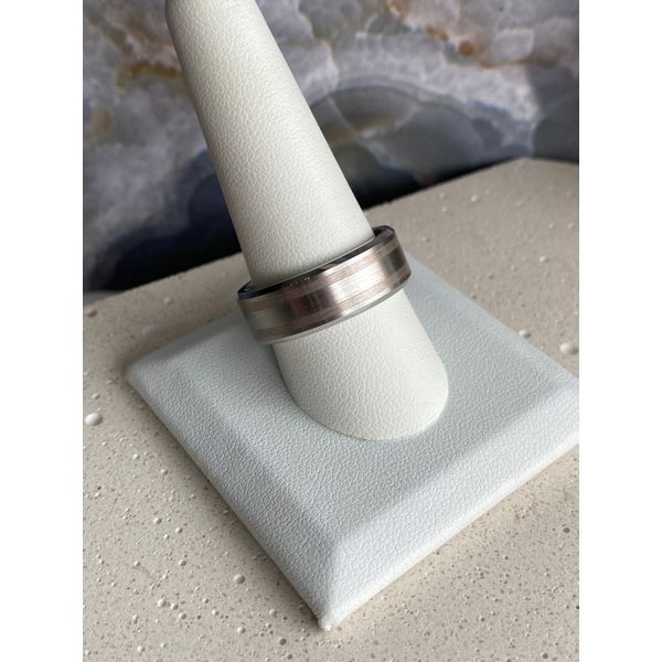 Men's Cobalt Striped Ring Image 2 Sam Dial Jewelers Pullman, WA