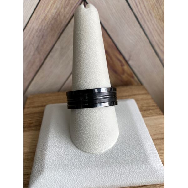 Black Titanium Men's Band Image 2 Sam Dial Jewelers Pullman, WA